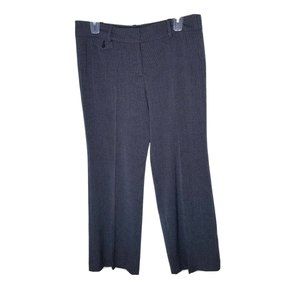 Ann Taylor Modern Dress Pants Women Size 14 Black Gray